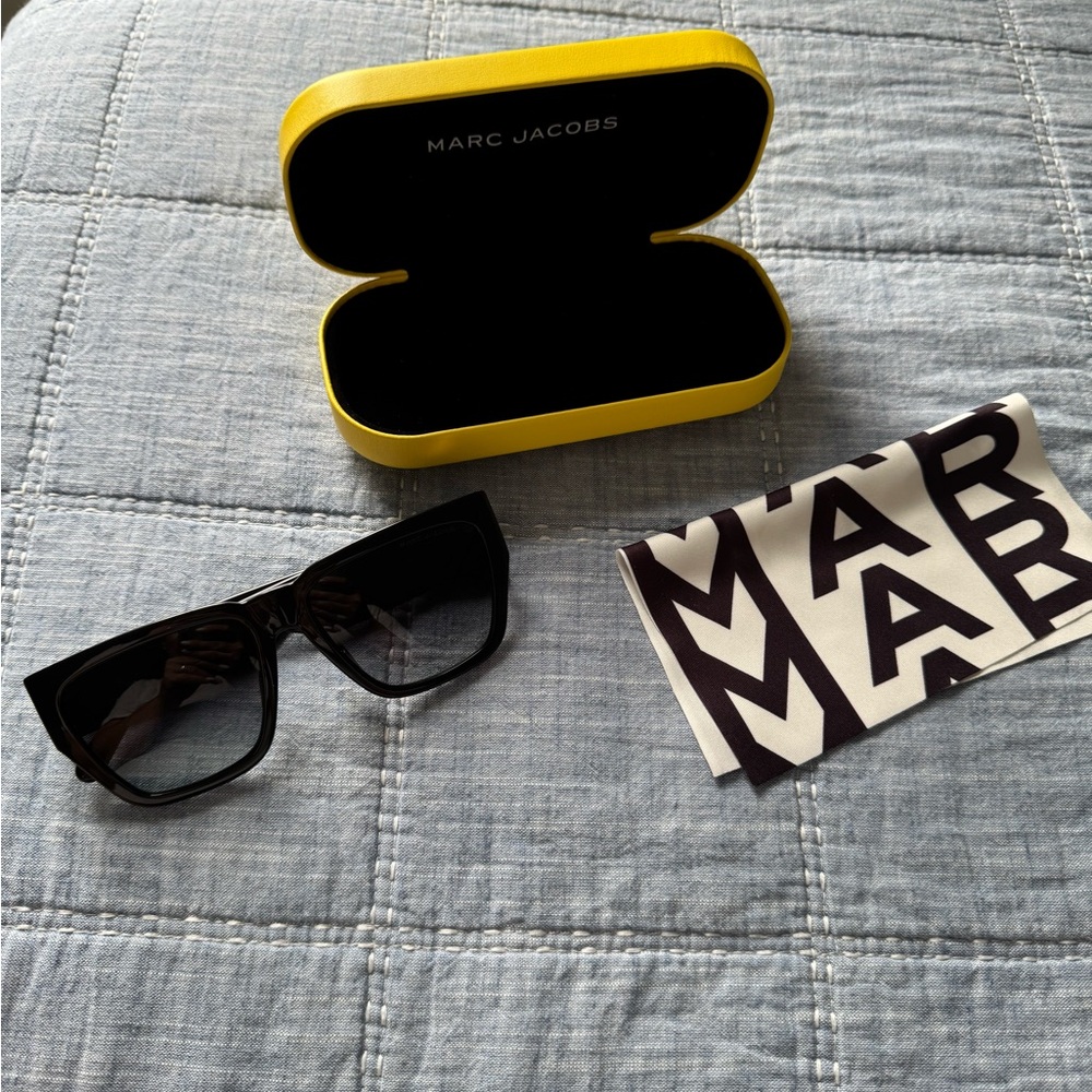 Marc Jacobs Marc Rectangular Sunglasses, 57mm Squ… - image 2